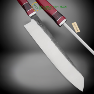 RED KNIFE ексклюзивний кухонний ніж ручної роботи майстра  Zakharov knives, сталь N690™, 61 HRC